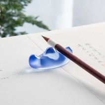 벼루먹 제국 보물관 유약 펜 선반 산 초보자 붓 서예 연습 문자 세트 특별 연구 사보 용품 미니 마을 문진 통치자 문학과 예술 신선한 장식품 장식 홀더, [01] 분홍색
