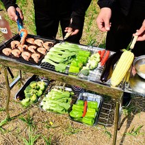 바베큐그릴 스텐석쇠 화롯대 불멍 그릴 화로대 대형 숯불 캠핑화로 그리들 캠핑, 20. 특대형 오븐 73x28x76cm 카본세트 7