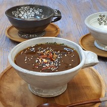 나무그림 핸드메이드 도자기 전통수제차 쌍화차 대추차잔300ml, 화이트 초록