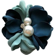 ZZ ZINFANDEL 핑크 데이지 플라워 펄 세이프티 브로치 핀 여성용 로즈 헤어핀 헤드피스 숄 클립 여아 칼라 헤어 여성브로치