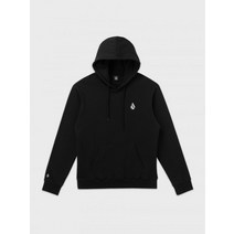 VOLCOM 베이직 스몰스톤 기모 후드티 블랙