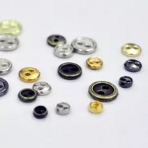 인형옷 부자재 인형옷 미니 금속 돼지코단추10개 1세트 육일돌 파올라레이나 (3mm / 4mm / 5mm / 6mm / 7mm / 8mm), 실버