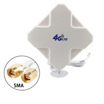 해외 JX 안테나 4G LTE 안테나 3G 4G 라우터 모뎀 용 고 이득 35dBi 듀얼 케이블 SMA TS9 CRC9 커넥터 안