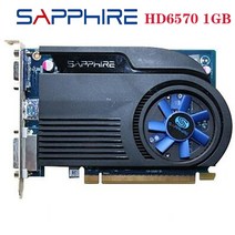 사용된 사파이어 비디오 카드 hd6570 1gb gddr3 amd 그래픽 카드 gpu radeon hd 6570 office computer for amd card hdmi ori