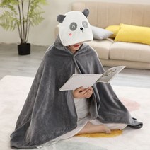 입는담요 집순이 후드 전신 캐릭터 동물 담요 캠핑