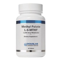 더글라스랩스 Douglas Labs 메틸 엽산 L-5-MTHF 1000mcg 메타폴린 타블렛 글루텐 프리 무설탕, 60개입 × 1개