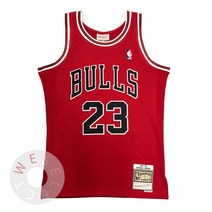 NBA 1997-98 시카고 불스 마이클 조던 로드 하드우드클래식 스윙맨 져지 유니폼