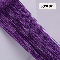 멀티 컬러 옵션 100CM X 200CM 스레드 라인 커튼 거실 문 벽 창 패널 술 커튼, grape