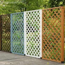 PVC래티스 공원 고급형 래티스 펜스 테라스, (120x90)브라운