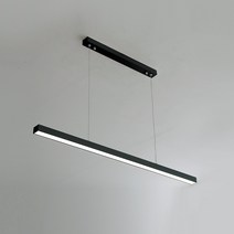 [재경조명] LED 라인 펜던트 40W 화이트 블랙 플리커프리 주백색 주광색 국산 삼성칩 일자 식탁등 조명