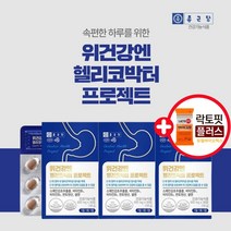 속편한 속쓰림 위 점막 위벽 위장 위건강 관리 상복부 복부팽만감 속쓰릴때 에 좋은 프리미엄 헬리코박터 영양제 보호제, 3BOX(3개월분)