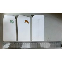 두꺼운재질의 금박메세지봉투 카드봉투 미니봉투, 진달래