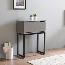 거실안방 심플스틸 사이드 보조서랍장(60cm 7색) 콘솔 슬림 앤틱 모던 소형, 그레이화이트