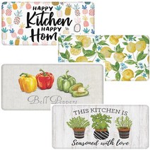 Apache Mills 아파치밀스 주방 쿠션 매트 (벨페퍼 해피키친 레몬블라썸 러브 중 택1) / 53cm X 99cm / 미국, 4.러브