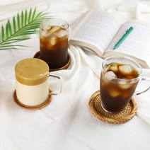 홈카페 커피머신 버츄오머그컵 투명유리 내열유리머그 3종 2p 세트 /360ml 400ml 500ml, 플레인머그 500ml
