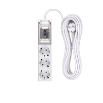 오성정밀 국산 고용량멀티탭 + 안전커버 3개 세트 과부하 차단 누전 차단 냉방 난방 4000W 고전력, 3구, 8m