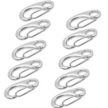 Royalways 10x 마린 316 스테인레스 스틸 스프링 스냅 후크 보트 앵커 리깅 클립
