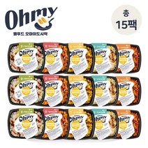웰푸드 오마이 볶음밥도시락 5종 양많은 볶음밥 냉동 간편식 직장인 점심대용, 290g, 5종골고루 15팩