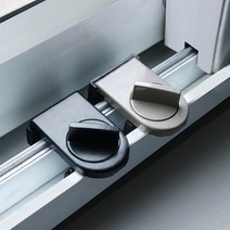 마리수 창문못열게 창문 고정 안전 잠금 방범 장치 창문스토퍼 추락방지 베란다샷시 미닫이문잠금장치, 브라운