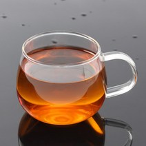 [로하티]멜로우 내열 유리컵 / 홈카페 커피 주스잔, 없음