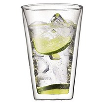 Bodum 캔틴 더블 월텀블러DOF 유리 2종 세트, Chrome_3 ounces