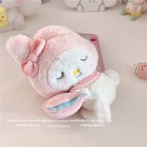 산리오 귀여운 쿠로미 헬로키티 마이멜로 털인형 열쇠고리 키링