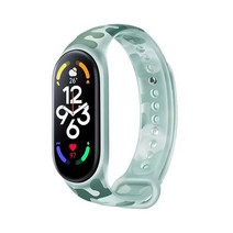 Xiaomi-Mi Band 7 용 100% 시계 밴드 팔찌 카무플라주 야광 실리콘 교체 손목 Mi7 miband 스트랩, [08] camouflage green