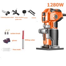 탭핑 머신 파이프 미싱기 베벨링 공성 1280W 전기 트리머 목재 목공 DIY 밀링 슬로팅 트리밍 기계 라미네이, 01 1280W