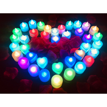 LED촛불 티라이트 캔들 전자 양초 엔틱인테리어 프로포즈 기념일 빈티지소품, LED양초 티라이트(리모콘포함)17.5cm