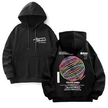 어워크 남녀공용 오버핏 후드티 쭈리면 오션