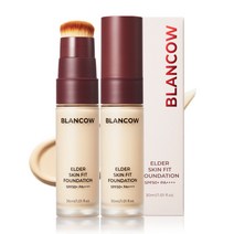 블랑카우 엘더 스킨핏 파운데이션 30ml SPF50+ PA++++, 옐로우베이지(23호), 2개