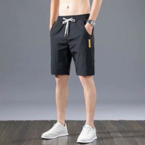 스트릿 패치 허리밴딩 남성 5부 3컬러 반바지 팬츠