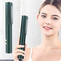 Routop 빗 고데기 매직기 온도 조절 쾌속 가열 스트레이트 파마 헤어케어 가정용 휴대용, 그린, Routop-6005