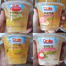 Dole 돌 후룻컵 (198g 6입 x 1팩) 달콤한 후르츠 컵과일 파인애플 / 망고 / 복숭아 / 람부탄, 02. 망고 (1팩X6입)