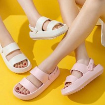 학생 슬리퍼 푹신 통굽 샌들 비올때 편한 신발 비올때신발
