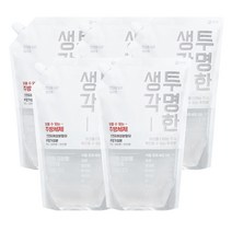트리오 투명한생각 주방세제 리필, 1L, 5개