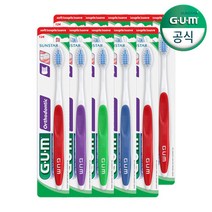 GUM 검 치과 교정 칫솔 V커팅 칫솔추천 124 24개, 단품