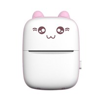 휴대 전화 무선 블루투스 호환 열 프린터 사진 라벨 프린터 용지 인쇄 시트, 분홍색