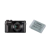 캐논 파워Shot 디지털 카메라 [G7 X 표시 II] with Wi-Fi & NFC LCD 스크린 and 1-인치 센서 - 블랙 100-1066C001, w/ Canon Battery Pack_Base