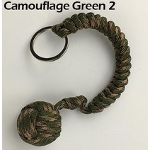야외 보안 보호 검은 원숭이 주먹 강철 공 소녀 베어링 자기 방어 끈 생존 키 체인 깨진 된 Windows, [12] Camouflage Green 2