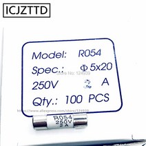 RO54 퓨즈 5x20mm 250V 0.5A 1A 2A 3A 4A 5A 6A 8A 세라믹 보험 튜브 개, 01 5x20mm_11 15A 10pcs