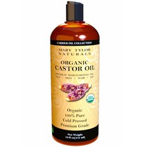 (미국직배) Mary Tylor 캐스터오일 473ml Organic Castor Oil (16 oz) USDA Certified Cold Pressed Hexane Free 100% Pure Amazing Moisturizer for Skin, 1개, 200ml