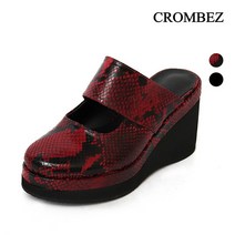 뱀피무늬 통굽 슬리퍼 KO37299-5JC