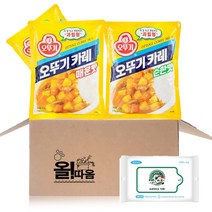 오뚜기 분말카레매운맛1kg 2개+순한맛1kg 1개+올따옴물티슈