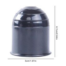 저렴한 범용 50mm 토우 바 볼 커버 캡 견인 히치 캐러밴 트레일러 보호 자동차 트럭 RV 캠핑카 AT, 02 Black