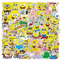 스폰지밥 스티커 도무송 다꾸스티커 아이패드 스티커 50장 100장, B타입 / 스폰지밥(100장)
