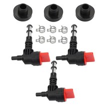 12 팩 연료 밸브 Briggs & Stratton 차단 80270GS 78299 그로멧 클램프 포함, 01 1