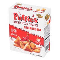 와이드페이스 라이스버디 스리라차맛 퍼피 베이크드 라이스 스낵, 80g, 12개