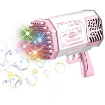 원투쓰리포 버블버블 대박 비누방울 LED 버블건, LED 버블비 핑크