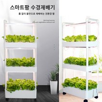 3단 수경재배기 아파트 베란다 야채 재배 LED 스마트팜 상추키우기, O